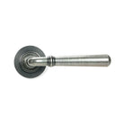 Pewter Newbury Lever on Rose Set (Plain) | From The Anvil-Concealed-Yester Home