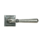 Pewter Newbury Lever on Rose Set (Square) | From The Anvil-Concealed-Yester Home
