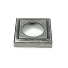 Pewter Newbury Lever on Rose Set (Square) | From The Anvil-Concealed-Yester Home
