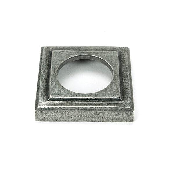 Pewter Newbury Lever on Rose Set (Square) | From The Anvil-Concealed-Yester Home