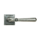 Pewter Newbury Lever on Rose Set (Square) | From The Anvil-Concealed-Yester Home