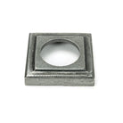 Pewter Newbury Lever on Rose Set (Square) - Unsprung | From The Anvil-Concealed-Yester Home