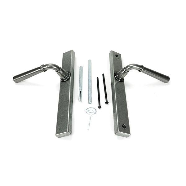Pewter Newbury Slimline Lever Espag. Latch Set | From The Anvil-Espagnolette-Yester Home