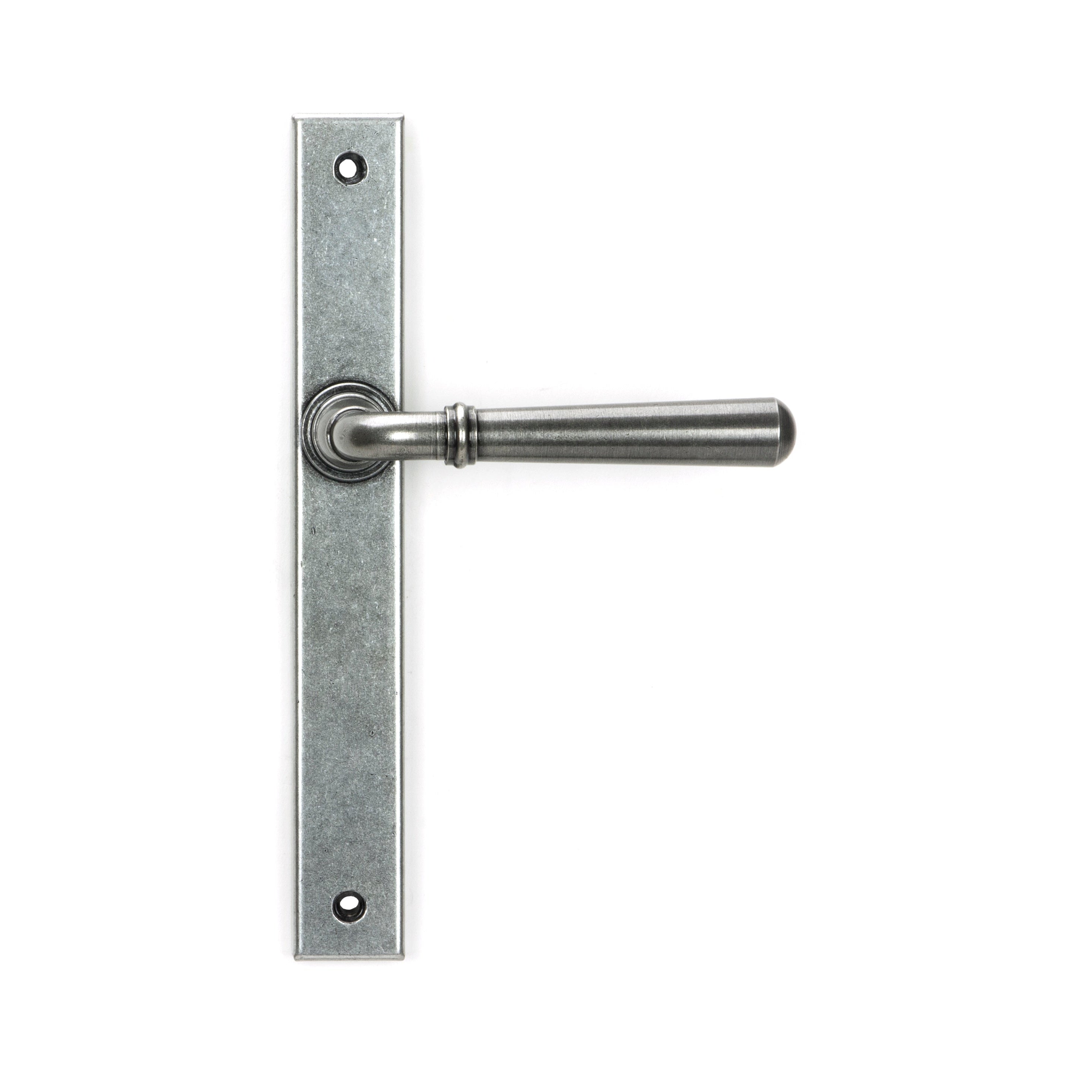 Pewter Newbury Slimline Lever Espag. Latch Set | From The Anvil-Espagnolette-Yester Home