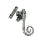 Pewter Night-Vent Locking Monkeytail Fastener (Steel Window) - Locking Fasteners - From The Anvil - Yester Home