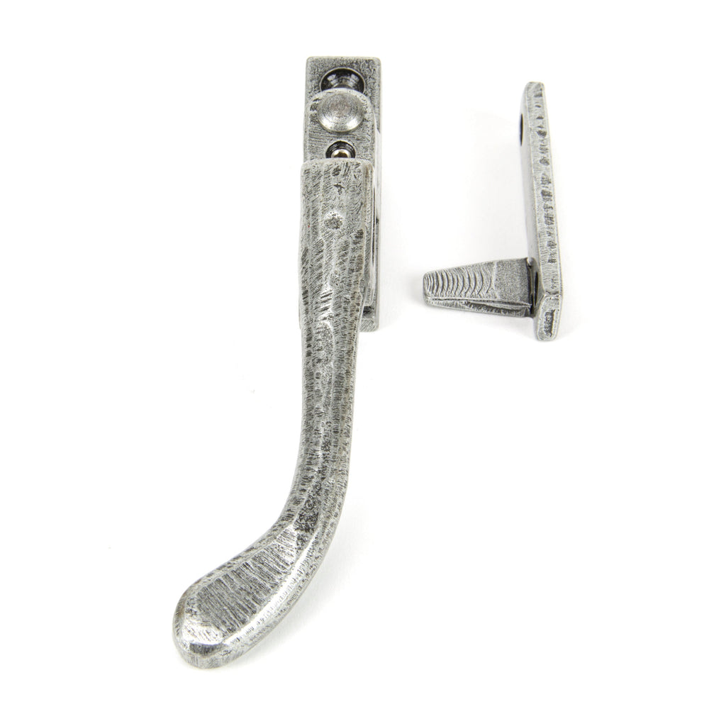 Pewter Night-Vent Locking Peardrop Fastener - LH | From The Anvil-Night-Vent Fasteners-Yester Home