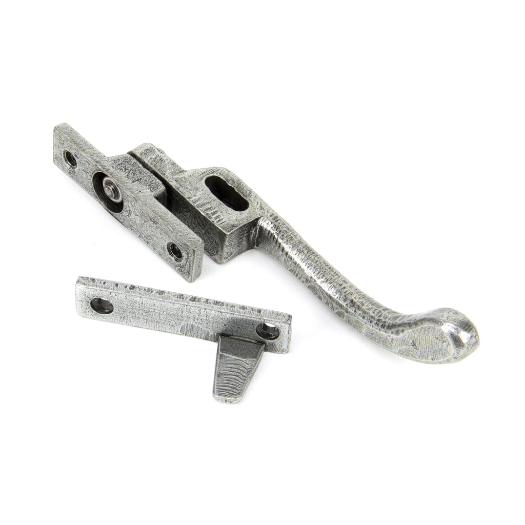 Pewter Night-Vent Locking Peardrop Fastener - LH | From The Anvil-Night-Vent Fasteners-Yester Home