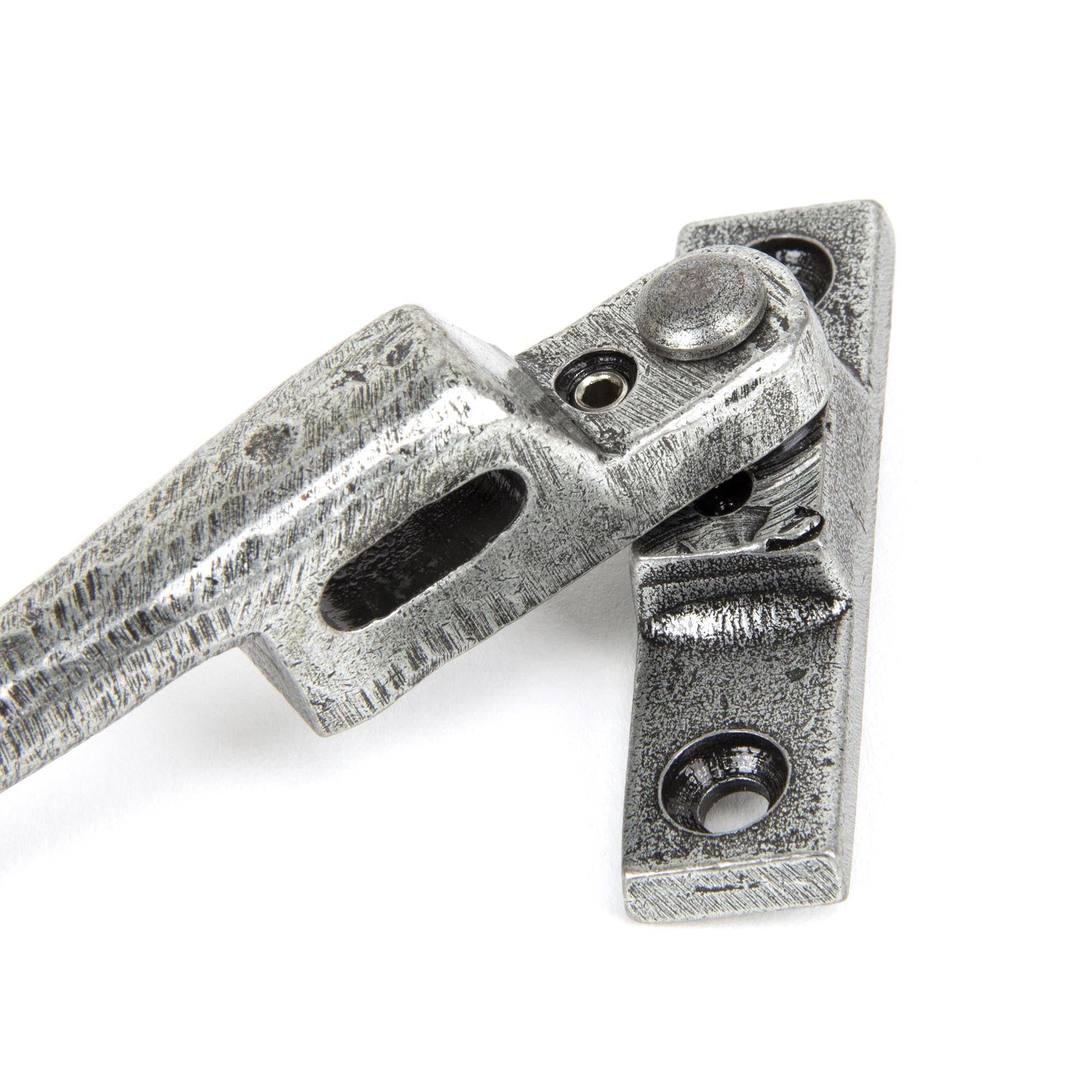 Pewter Night-Vent Locking Peardrop Fastener - RH | From The Anvil - Night-Vent Fasteners - From The Anvil - Yester Home