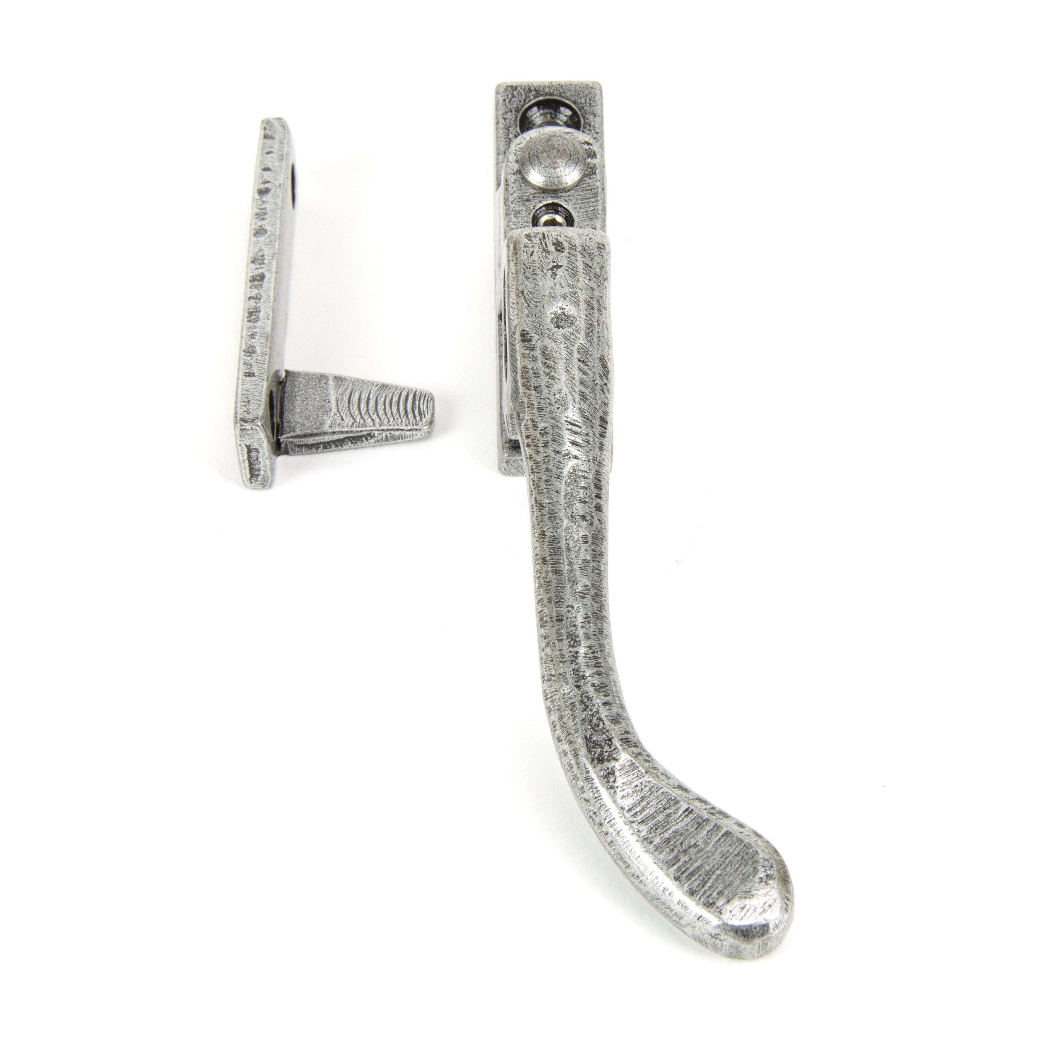 Pewter Night-Vent Locking Peardrop Fastener - RH | From The Anvil-Night-Vent Fasteners-Yester Home