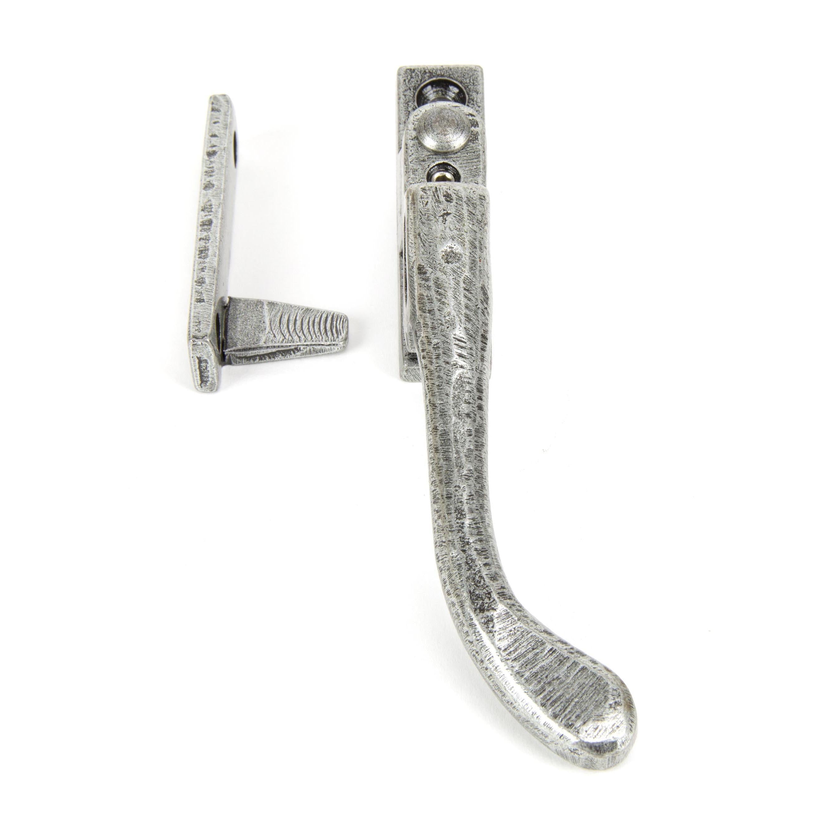 Pewter Night-Vent Locking Peardrop Fastener - RH | From The Anvil - Night-Vent Fasteners - From The Anvil - Yester Home