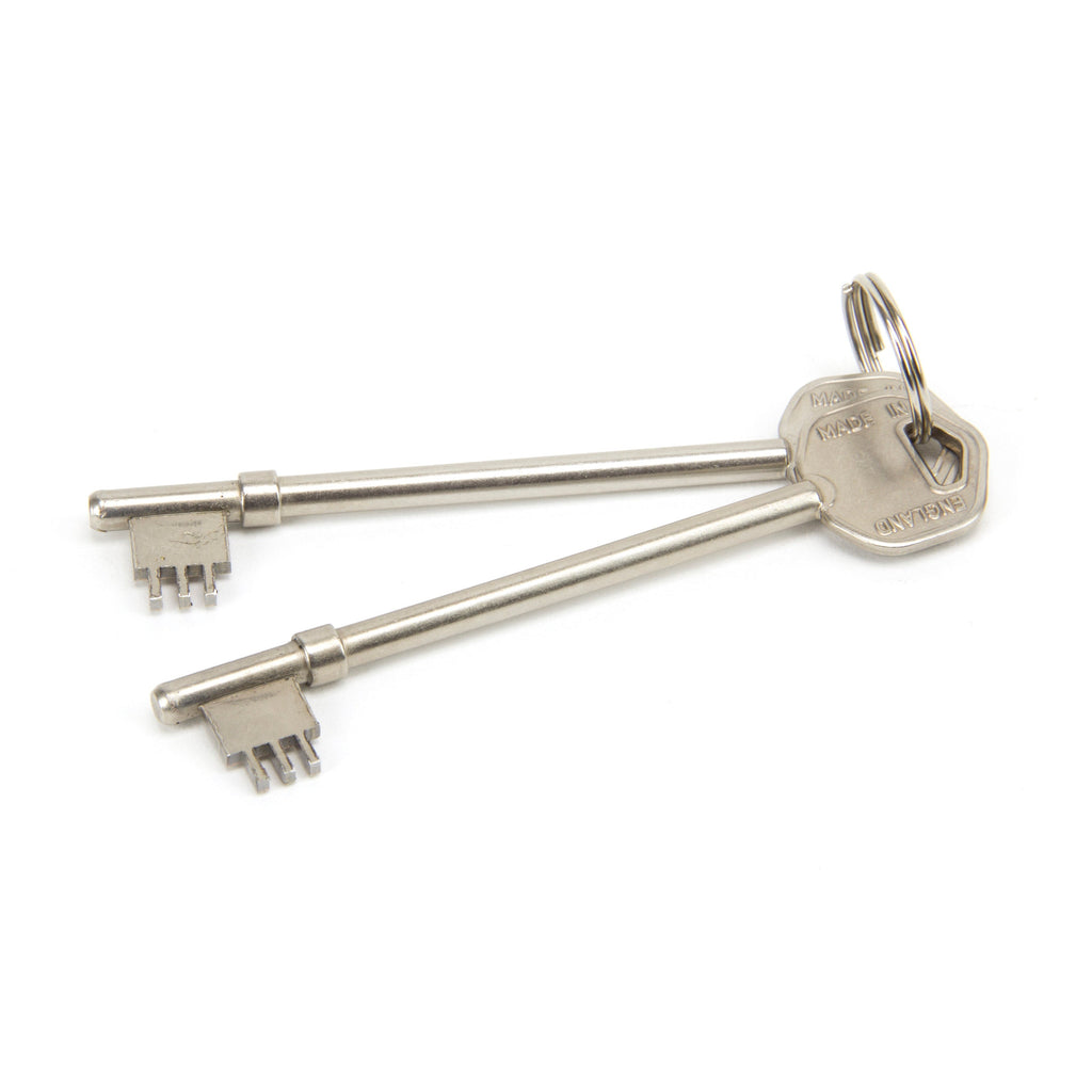 Pewter Oak Box Lock & Octagonal Knob Set | From The Anvil-Rim Locks & Latches-Yester Home