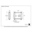 Pewter Oak Box Lock & Octagonal Knob Set | From The Anvil-Rim Locks & Latches-Yester Home
