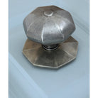 Pewter Octagonal Centre Door Knob | From The Anvil-Centre Door Knobs-Yester Home