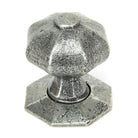 Pewter Octagonal Mortice/Rim Knob Set | From The Anvil - Mortice Knobs - From The Anvil - Yester Home