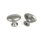 Pewter Oval Cabinet Knob | From The Anvil - Cabinet Knobs - From The Anvil - Yester Home