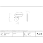 Pewter Oval Escutcheon & Cover | From The Anvil-Escutcheons-Yester Home