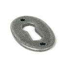 Pewter Oval Escutcheon | From The Anvil - Escutcheons - From The Anvil - Yester Home