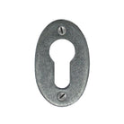 Pewter Oval Euro Escutcheon | From The Anvil - Euro Escutcheons - From The Anvil - Yester Home