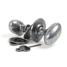 Pewter Oval Mortice/Rim Knob Set | From The Anvil - Mortice Knobs - From The Anvil - Yester Home