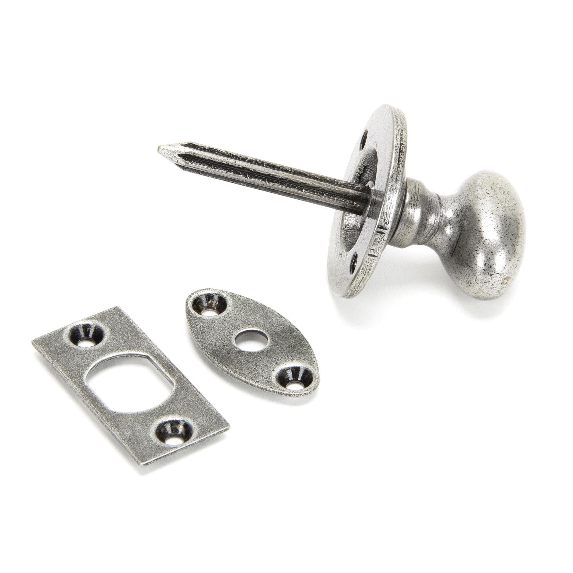 Pewter Oval Rack Bolt | From The Anvil - Bolts - From The Anvil - Yester Home