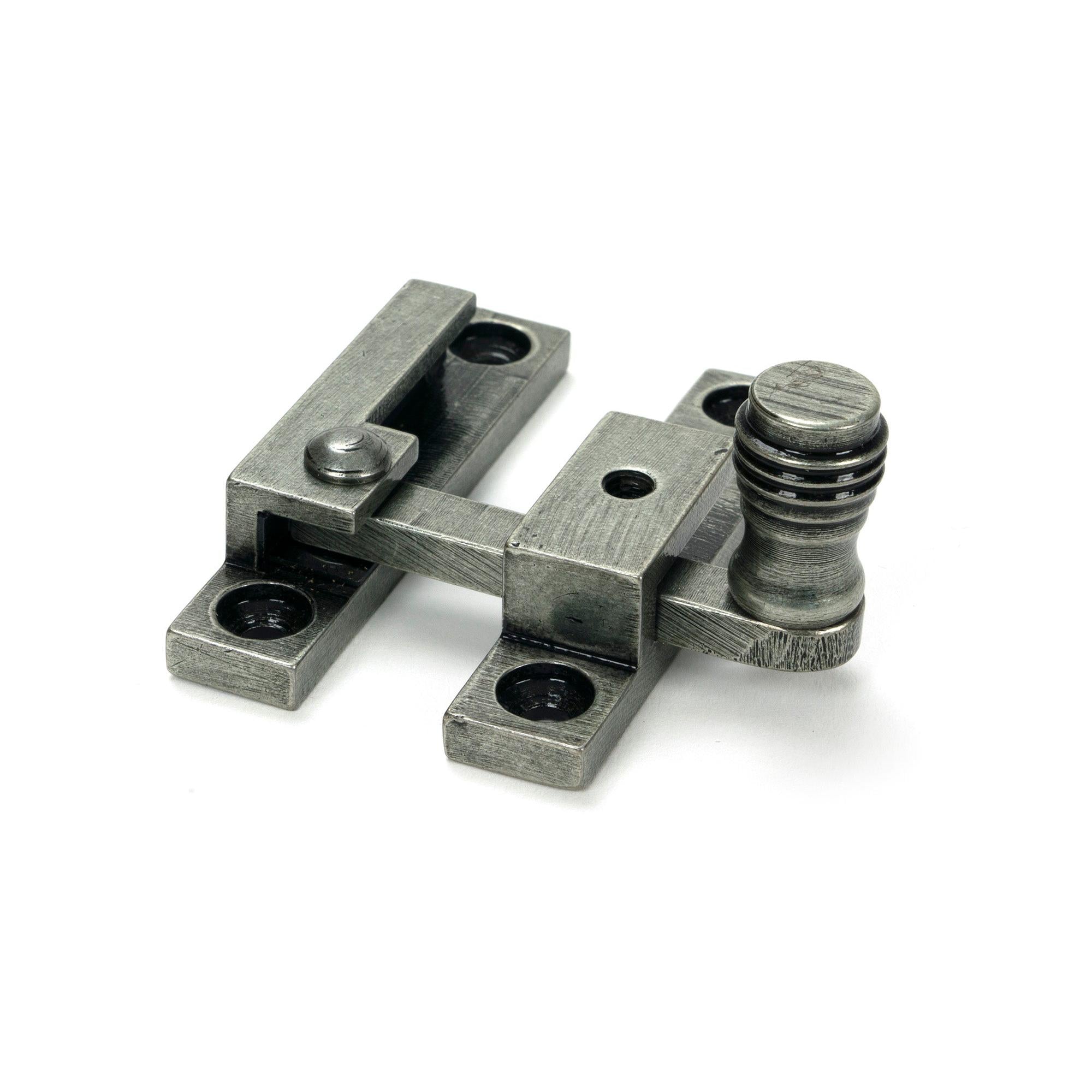 Pewter Prestbury Quadrant Fastener - Narrow - Quadrant Fasteners - From The Anvil - Yester Home