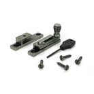 Pewter Prestbury Quadrant Fastener - Narrow - Quadrant Fasteners - From The Anvil - Yester Home