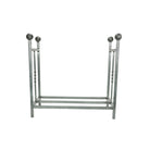 Pewter Rectangular Log Holder | From The Anvil-Log Holders-Yester Home