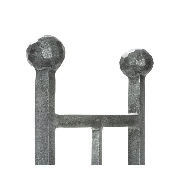 Pewter Rectangular Log Holder | From The Anvil-Log Holders-Yester Home