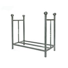 Pewter Rectangular Log Holder | From The Anvil - Log Holders - From The Anvil - Yester Home