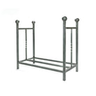 Pewter Rectangular Log Holder | From The Anvil-Log Holders-Yester Home