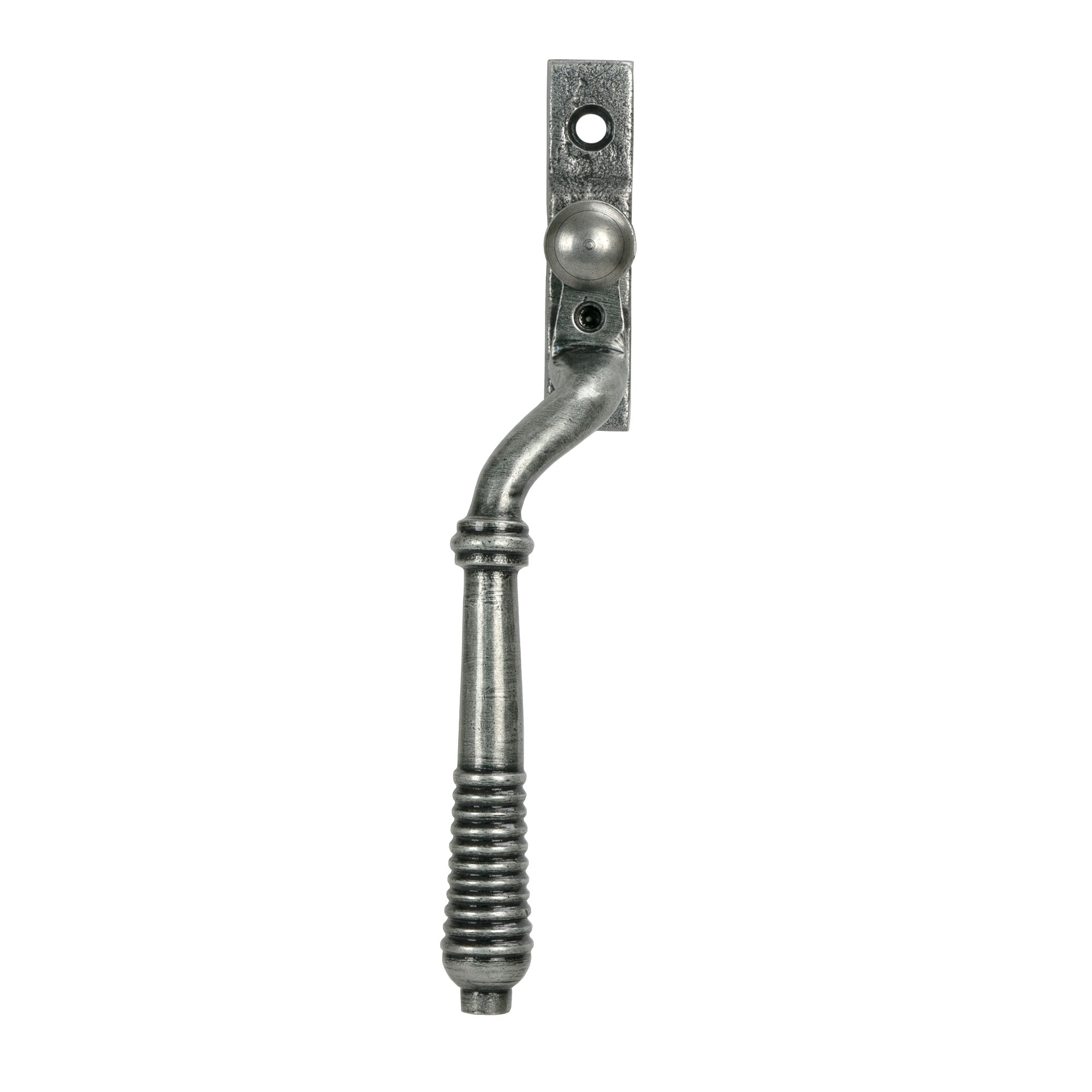 Pewter Reeded Espag - LH - Espag. Fasteners - From The Anvil - Yester Home