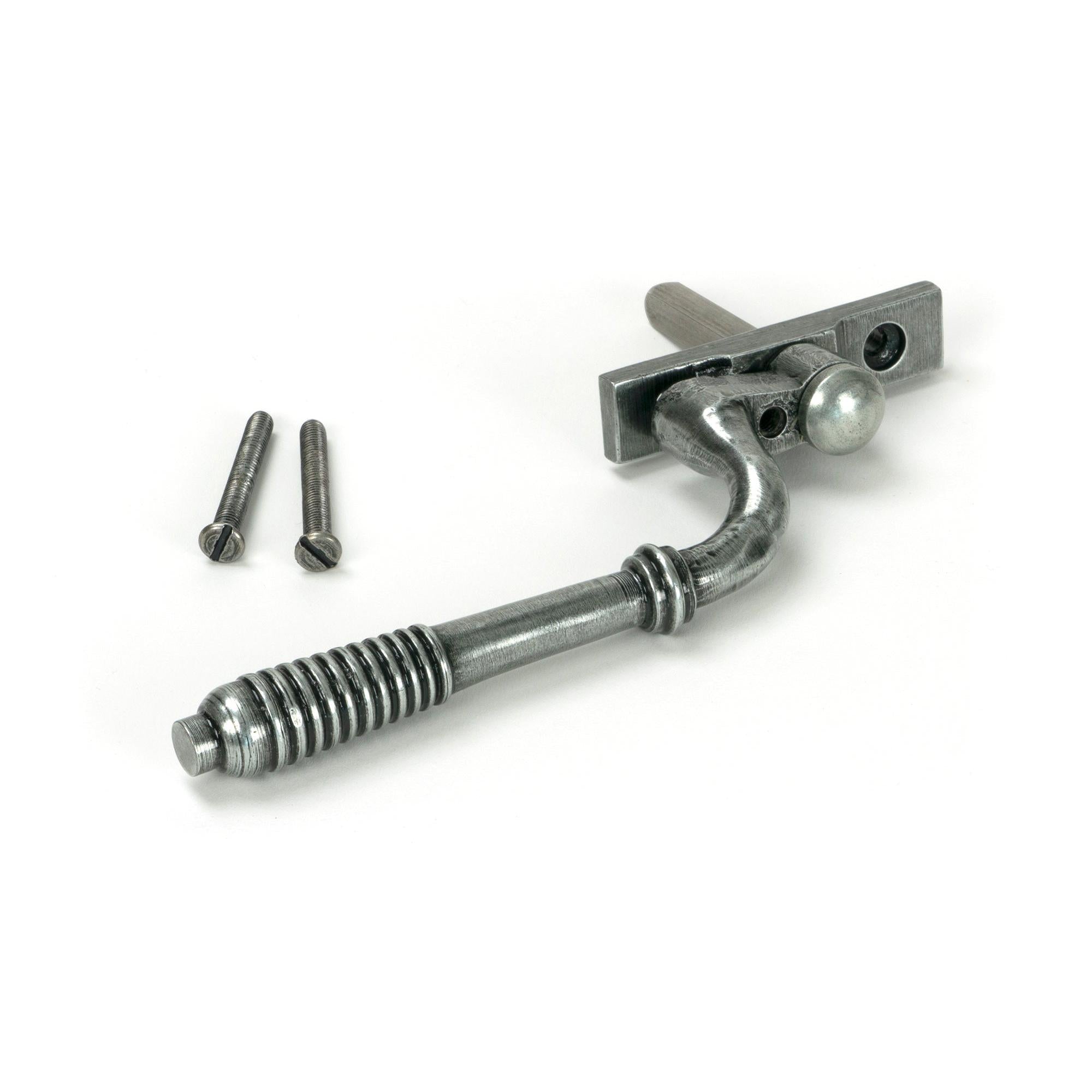 Pewter Reeded Espag - RH - Espag. Fasteners - From The Anvil - Yester Home