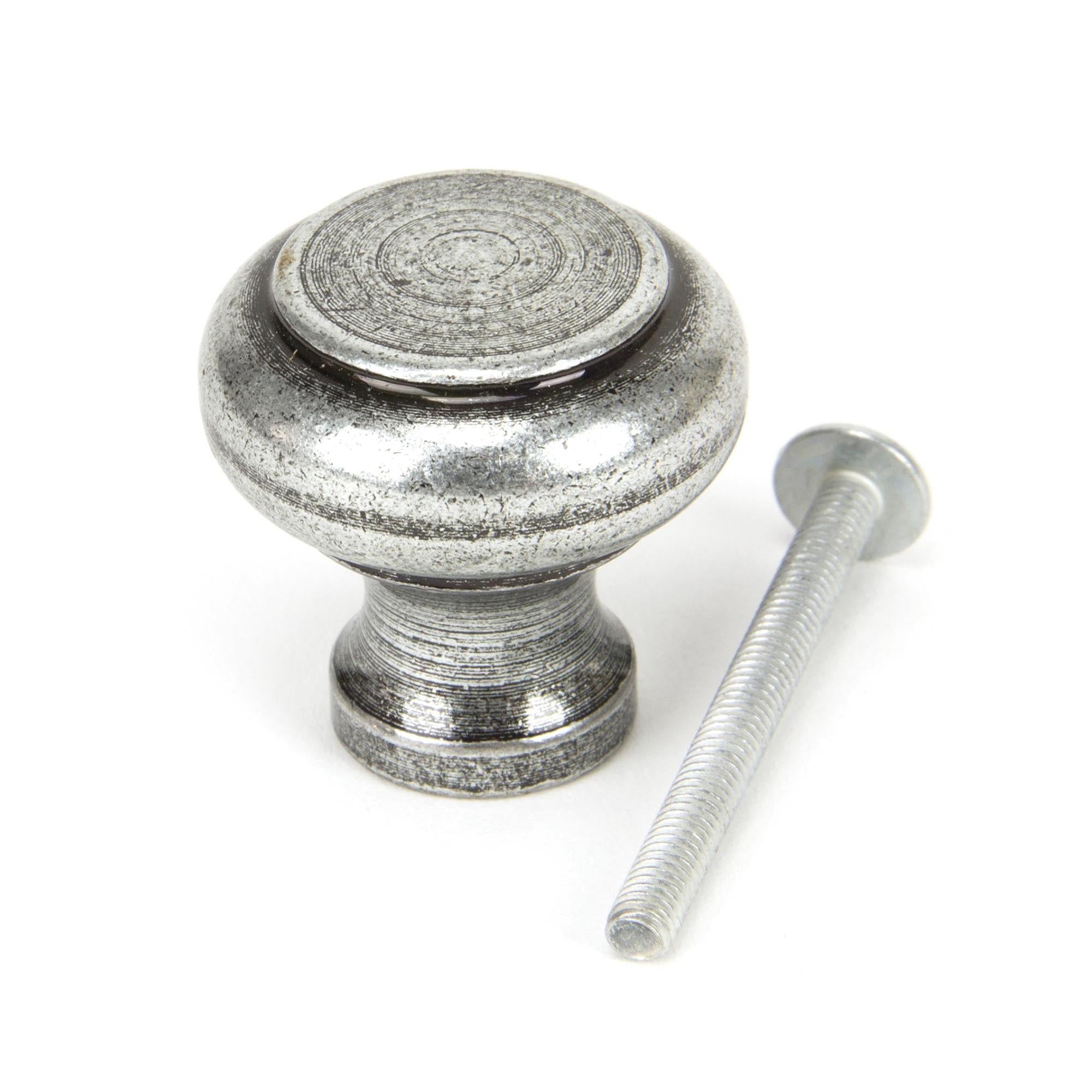 Pewter Regency Cabinet Knob - Small | From The Anvil - Cabinet Knobs - From The Anvil - Yester Home