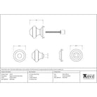 Pewter Regency Centre Door Knob | From The Anvil - Centre Door Knobs - From The Anvil - Yester Home