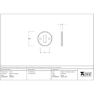Pewter Regency Escutcheon | From The Anvil - Escutcheons - From The Anvil - Yester Home