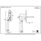 Pewter Regency Espag - LH | From The Anvil-Espag. Fasteners-Yester Home