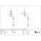 Pewter Regency Espag - RH | From The Anvil - Espag. Fasteners - From The Anvil - Yester Home