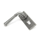 Pewter Regency Lever Euro Lock Set | From The Anvil - Lever Euro - From The Anvil - Yester Home