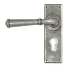 Pewter Regency Lever Euro Lock Set | From The Anvil-Lever Euro-Yester Home
