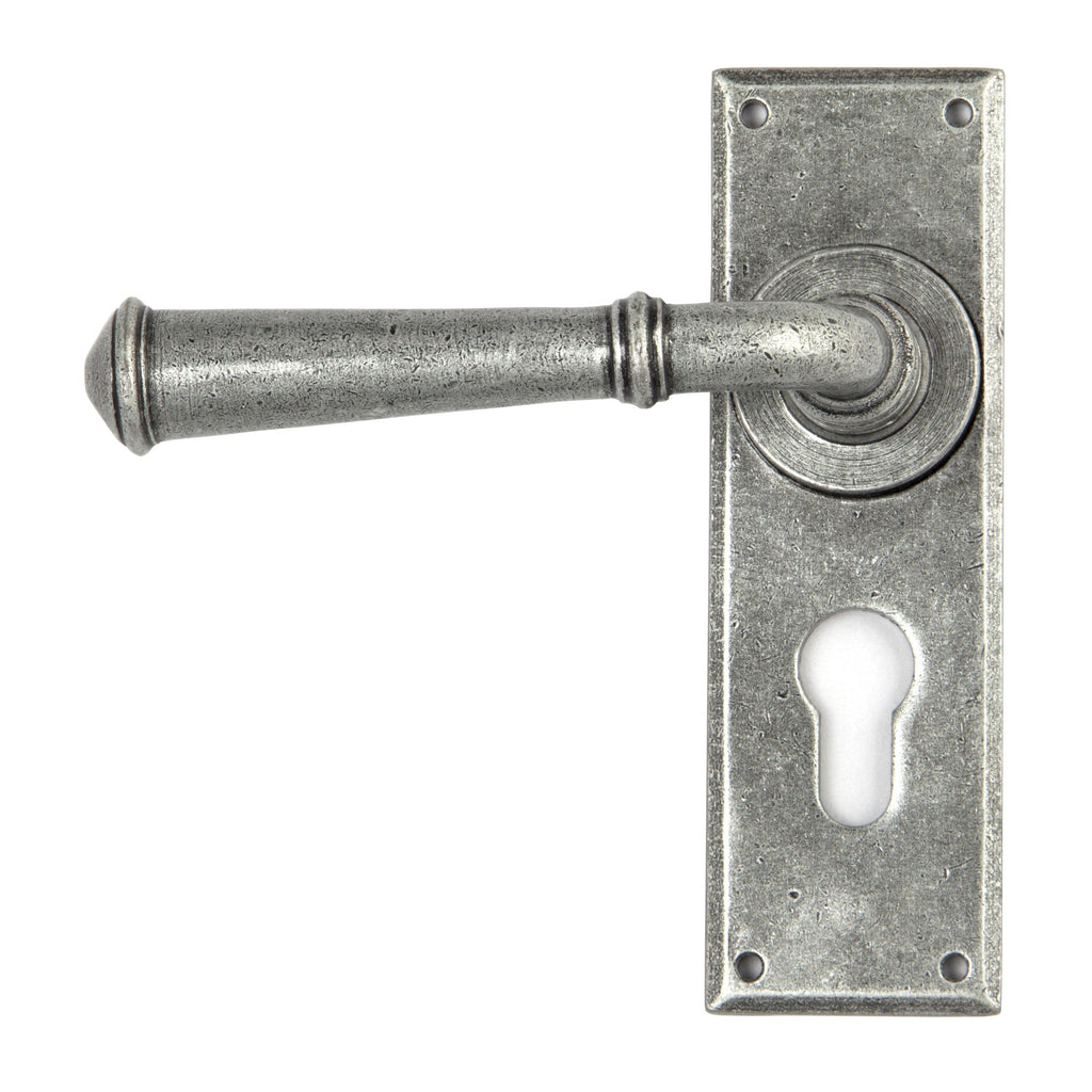 Pewter Regency Lever Euro Lock Set | From The Anvil