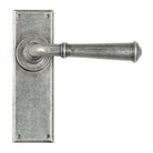 Pewter Regency Lever Latch Set | From The Anvil - Lever Latch - From The Anvil - Yester Home
