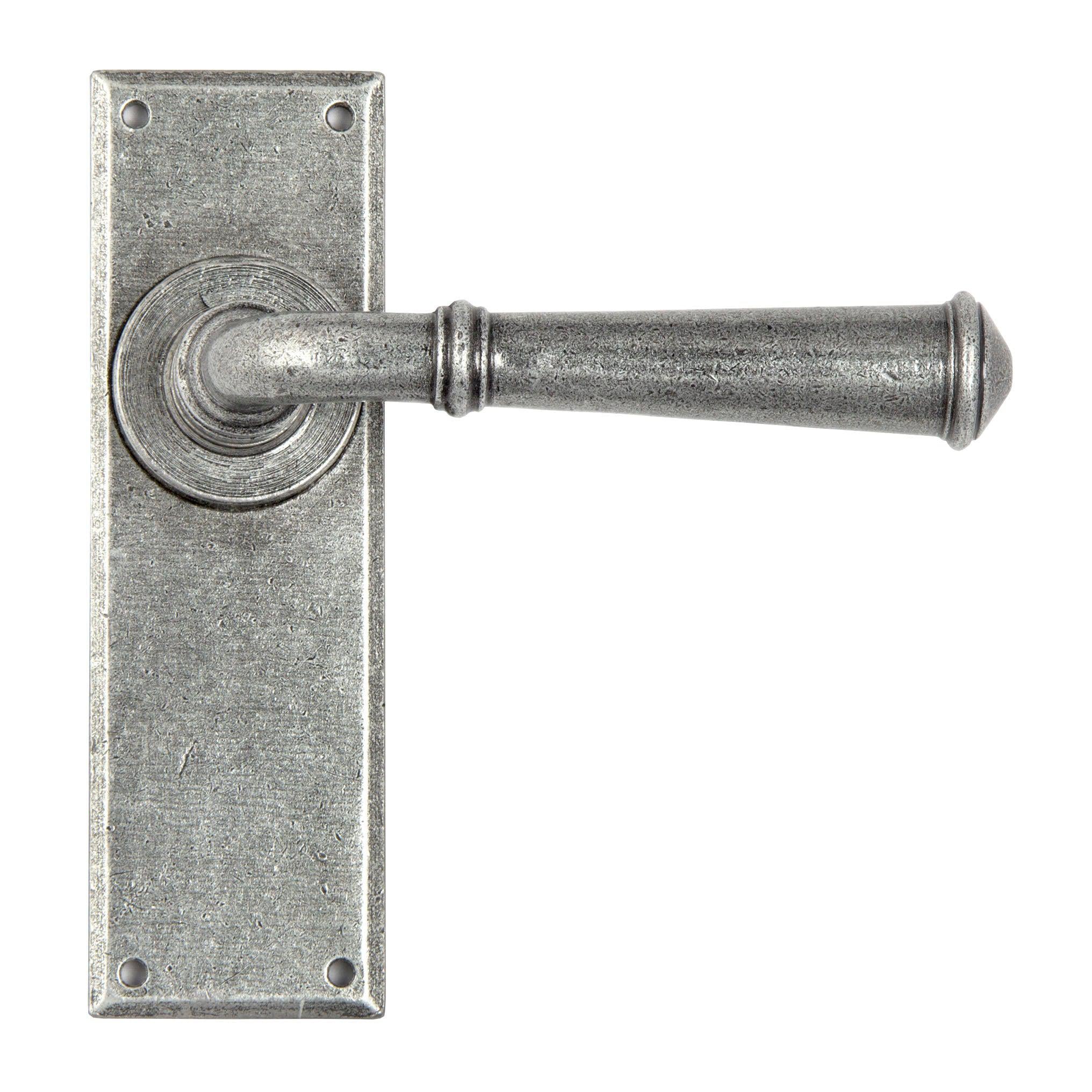 Pewter Regency Lever Latch Set | From The Anvil - Lever Latch - From The Anvil - Yester Home