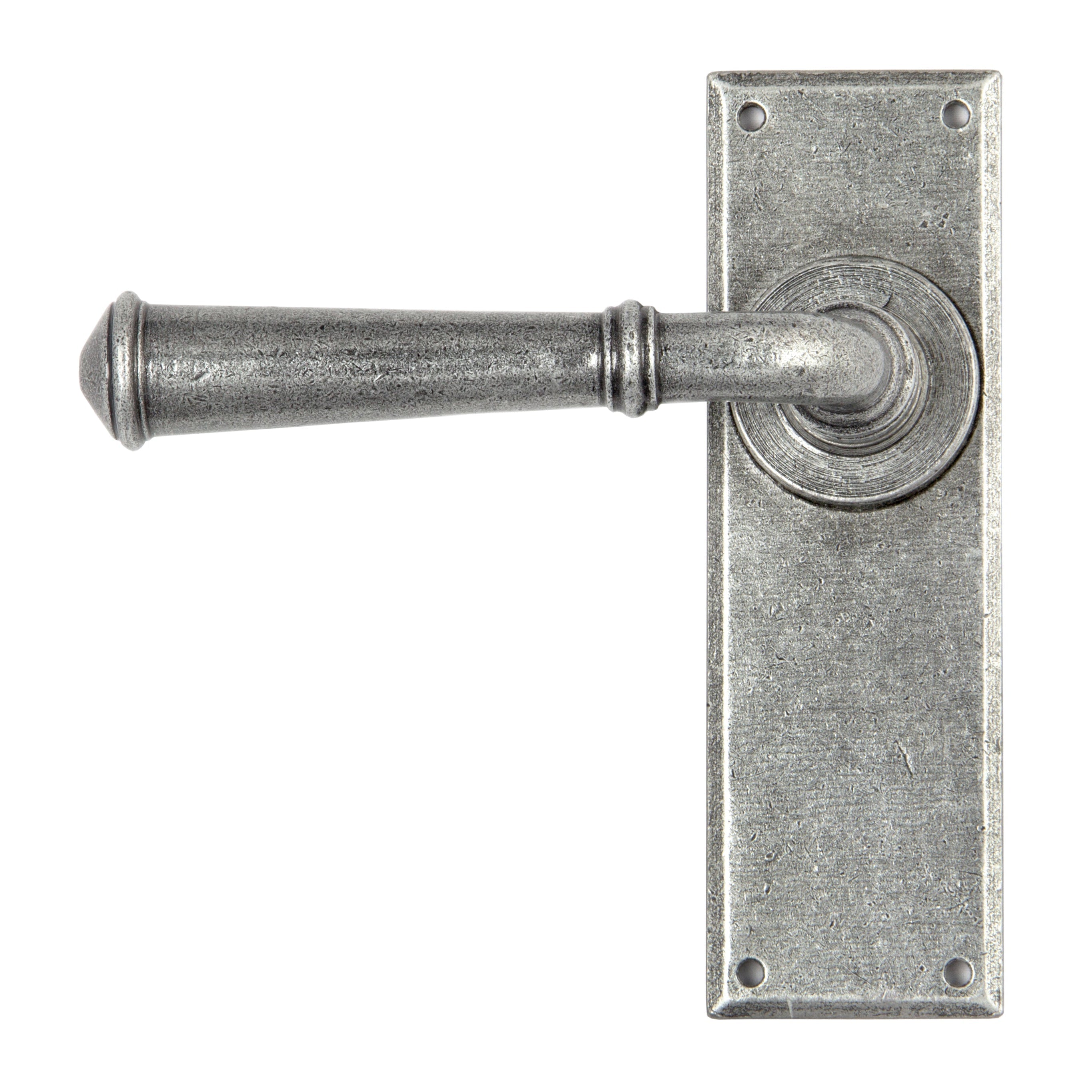 Pewter Regency Lever Latch Set | From The Anvil-Lever Latch-Yester Home