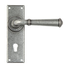 Pewter Regency Lever Lock set | From The Anvil - Lever Lock - From The Anvil - Yester Home