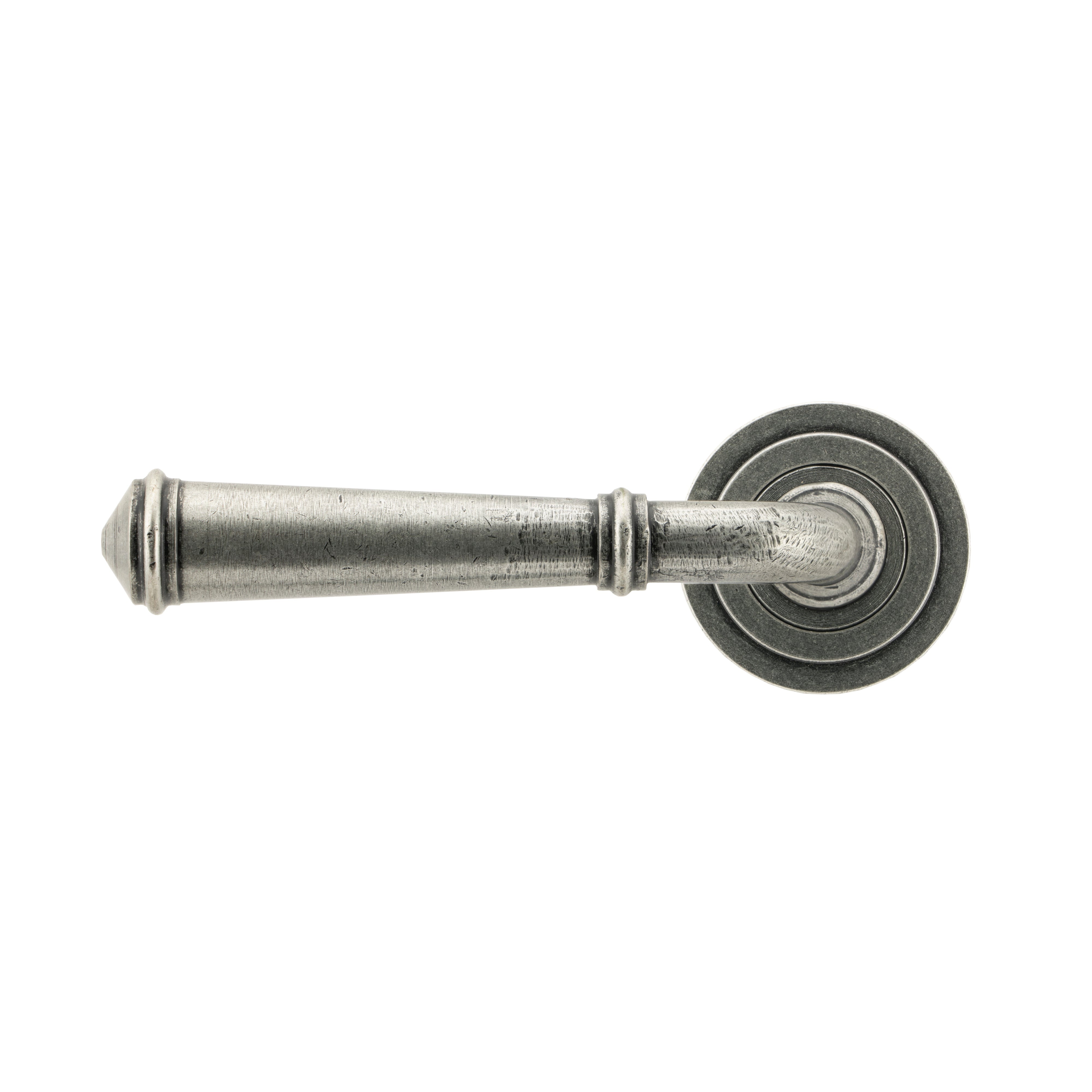 Pewter Regency Lever on Rose Set (Art Deco) | From The Anvil-Concealed-Yester Home