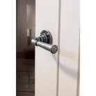 Pewter Regency Lever on Rose Set | From The Anvil-Lever on Rose-Yester Home