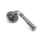 Pewter Regency Lever on Rose Set | From The Anvil-Lever on Rose-Yester Home