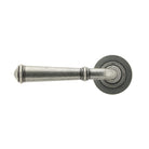 Pewter Regency Lever on Rose Set (Plain) - Unsprung | From The Anvil - Concealed - From The Anvil - Yester Home