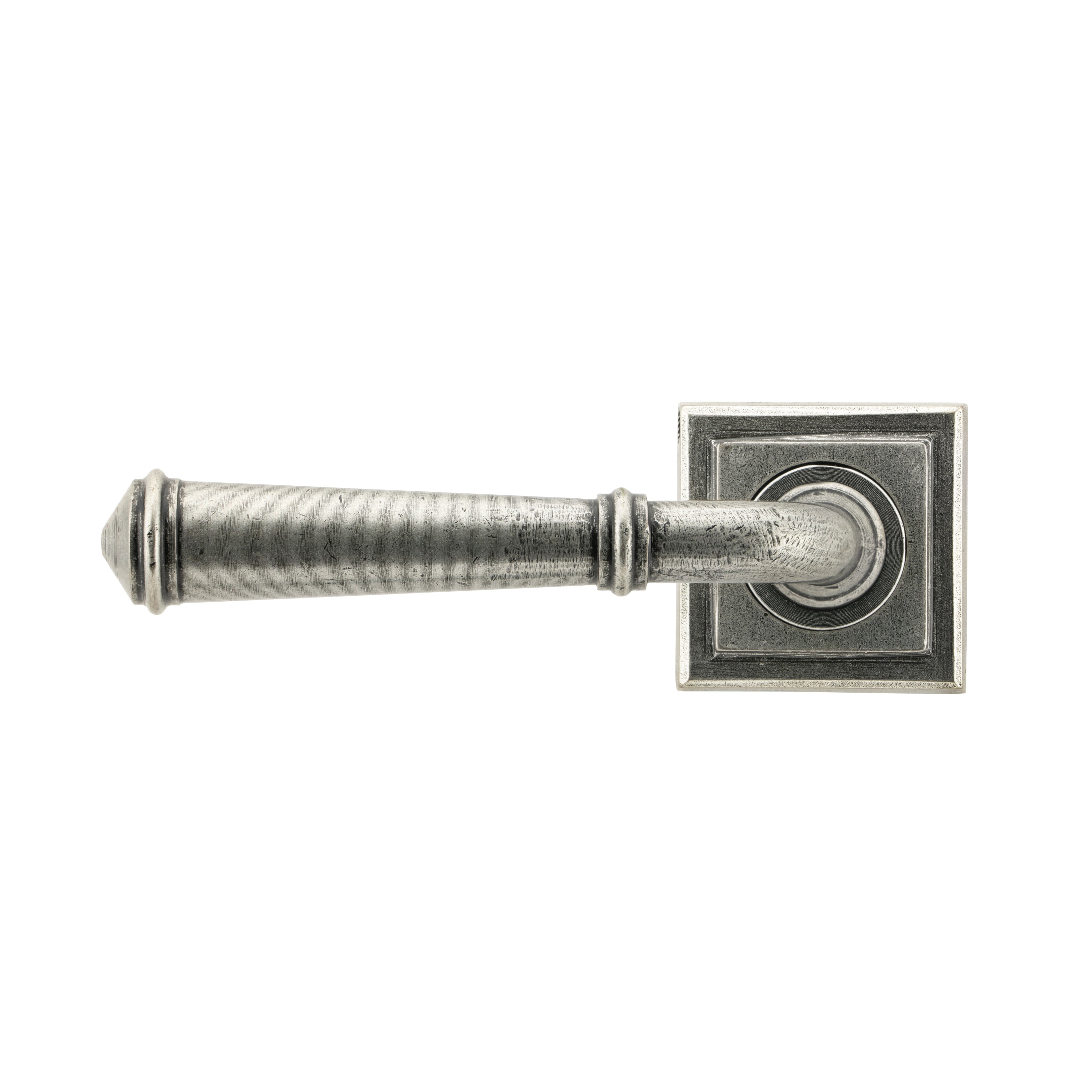Pewter Regency Lever on Rose Set (Square) | From The Anvil-Concealed-Yester Home