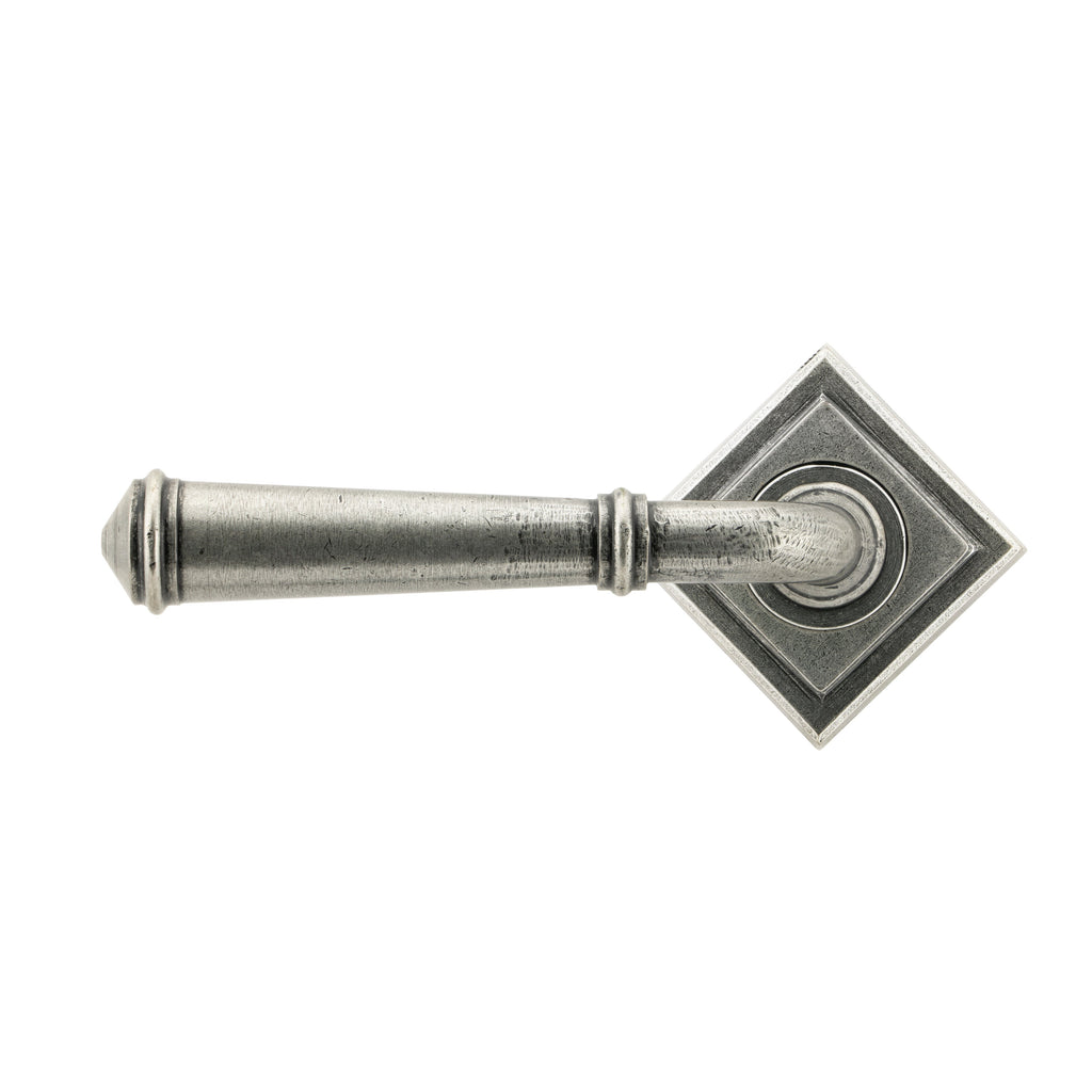 Pewter Regency Lever on Rose Set (Square) | From The Anvil-Concealed-Yester Home